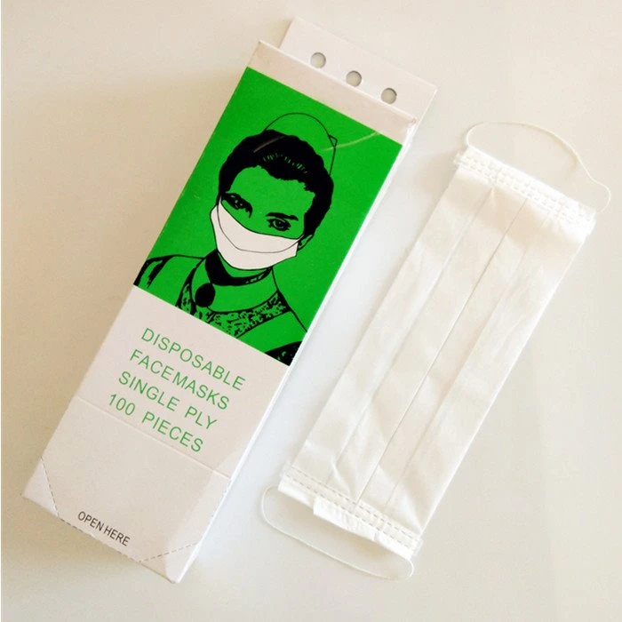 Máscara facial de papel